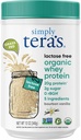 Simplemente tera's Lactose Free Organic Whey Protein Powder - Lactose Free, Vanilla, 20g de Protein Por Serving, Non-GMO, Gluten-Free, RBGH-Free, Kosher - 12 Oz.