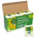 Medicinales tradicionales Tea, Hoja de Dandelión Orgánica &amp; Root, soporta la función del riñón &amp; Digestión saludable, 48 bolsas de té (3 Pack)