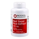 Protocolo Rice de levadura roja 600 mg - Hecho con arroz de levadura roja orgánica - sin lácteos de huevo gratis - 90 cápsulas de verduras