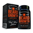 The Manskape Co Beard Growth Vitamins for Men by Wild Willies - Naturalmente más rápido crecimiento del cabello - 60 cápsulas con Biotina - Crece un tirón, barba completa y bigote hoy