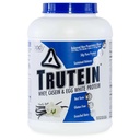 Nutrición corporal Trutein High Protein Powder: 45% Whey, 45% Casein, 10% Egg White Protein Shake Mix, Gluten-Free, Low Sodium, Low Carb Protein Supplement Powder for Men &amp; Women, Vanilla Bean, 4lb
