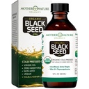 Madre Naturaleza USDA Orgánica de semillas negras – Cold Presionado, sin refinar & Vegan Nigella Sativa, High Thymoquinone (2%+), Omega 3 6 9 para Immune, Conjunto " Apoyo al Corazón, Piel " , No GMO, 16oz