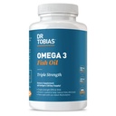 Dr. Tobias Omega 3 Fish Oil, 2000mg Triple Strength con 800mg EPA 600mg DHA Por Serving, Fish Oil Omega 3 Suplementos para Heart, Brain &amp; Immune Support, 60 Softgels, 30 Servings
