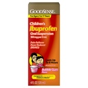 Suspensión Oral Ibuprofeno de GoodSense, 100 mg por 5 mL, Alimentador de Dolor " Reductor de fiebre, Bubble Gum Flavor