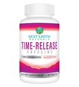 Best Earth Naturals Time Release Caffeine with L-Tyrosine, Vitamina B6, Vitamina B12, Thiamin &amp; More - Energy Supplement for Women and Men - 40 Count