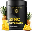 Zinc Glycinate Gummies for Adults ← Zinc Supplements 50mg  Supports Immune Health ¦ Metabolism ← Skin Care Supplement ← Vegan ← No Gluten-Free peru Natural Pineapple Flavor tención por New Elements
