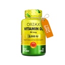 ORZAX Vitamina D3 2000 iu (50 mcg) – No GMO, Gluten Free, Sugar Free, Dairy Free – 1 año de suministro para la función del músculo fuerte y soporte de inmunológico – Mood Suplemento para el bienestar (360 Softgel)