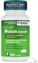 GenCare - Mucus Relief DM (150 Contable Value Bottle) Dextromethorphan HBr 20mg Guaifenesin 400mg ← Genérico Mucus Relief DM ← Inmediatamente Liberación Tos Uncoated &amp; Mucus Expectorant Pill