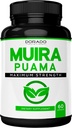 Muira Puama Root Extract 1000mg para Hombres y Mujeres - Premium Capsules - 60 Cuenta - Zero Fillers - Tercer Pary Tested - Gluten Free &amp; Non-GMO - USA Made - Garantía de calidad - Tested for Potency & Purity