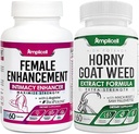 Enhancement femenino " Horny Goat Weed Pills - Libido Booster para Hombres " - Equilibrio hormonal - Mood " Energy Pills - 60Caps