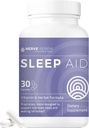NERVE RENEW Sleep Aid - Suplemento dietético para un mejor sueño - 30 cápsulas - Funciona rápido - Gentle All-Natural Herbal and Vitamin Formula with Melatonin, Magnesium, Zinc, Amino Acids, Herb Extracts