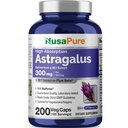 NusaPure Astragalus 20:1 Extracto, 300 mg Equivalente a 6.000 mg Por Serving, 200 cápsulas vegetarianas, no GMO &amp; Bioperina