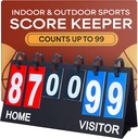 Upstreet Scoreboard/Score Keeper for Indoor &amp; Outdoor Sports - Ping Pong/Baseball/Tennis/Basketball Scoreboard o Varsity Scoreboards/Volleyball Scorekeeper - Portable Scoreboard Flips hasta 99