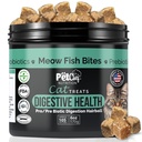 Pet Chef Meow Bites: Premium Pro " Prebiótico Digestion Cat Treats - Mejorar la digestión - Mejor bronceado Fortiflora Probióticos para gatos - Stops Cat Vomiting All Ages