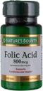 Bounty Folic Acid 800 mcg Tablets Maximum Strength 250 Count (Pack of 6)