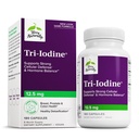 Terry Naturalmente Tri-Iodine - Asistencia para la salud tiroidea - Ayuda equilibrio hormonal con yodo molecular de Kelp - Características Iodide de potasio & Iodide de sodio - Cerebro & energía Soporte - 12,5 mg, 180 cápsulas