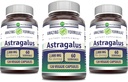 Amazing Formulas Astragalus 2000 mg Por Serving Capsules Suplemento Silencio Hecho de Pure Astragalus Membranaceus Plant Root Extract ← Non-GMO TEN Gluten Free (120 Conteo Ø 3 Pack)