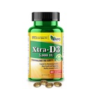 America Medic &amp; Science Xtra D3 Vitamina D 5,000 UI (125 mcg) Suplemento Cholecalciferol para Hombres &amp; Mujeres (60 Easy to Swallow Softgels) Mejor para Hueso, Salud del Corazón, Apoyo al Sistema Inmunitario, Función pulmonar