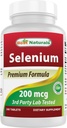 Best Naturals Selenium 200 mcg Suplemento, 240 Conde
