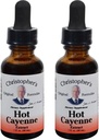 Christopher's Original Formulas Hot Cayenne Extract, 1 fl oz - Suplemento Natural Herbal - Pack de 2