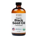 Black Seed Oil Organic Cold Pressed Unrefined Glass Bottle ← USDA Certified Organic Black Cumin Seed Oil ← High Thymoquinone Omega 3 6 9 Silencio For Immune Support, Joints, Digestion, Hair & Skin  8 Fl oz