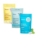 Neuro Focus " Calm Cognitive Bundle – Energy & Focus Nootropic Gum (90), Calm " Clarity Stress Support Mints (90) " Memory " Focus Nootropic Gum (90)