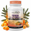 MoxyVites Vitamina D3 K2 5000 UI – Alta Absorción D3 + K2 MK-7 con aceite de hebilla de mar &amp; Omega-7 – Hueso, corazón &amp; soporte de inmuno para hombres - 60 cápsulas veganas