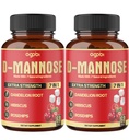 2 Packs 60 Cuentas 4 Meses - D-Mannose Capsules - Natural Urinary Tract Health & Immune Support - 7in1 con Arándano, Dandelion, Hibiscus &amp; More