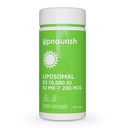 UpNourish Liposomal D3 K2 Vitamina 10000 UI D3 y K2 MK-7 200 mcg - 365 Vitamina D3 k2 (Vitamina D3 con K2) Mini Softgels - Easy to Swallow K2 D3 Suplemento Vitamina