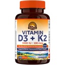 Vitalitown Vitamina D3 K2 Suplemento, D3 5000 UI, Vitamina K2 MK-7 100 mcg, No GMO, No Gluten &amp; Soy, para Bone, Tientes, Immune & Heart Health, 120 Softgels