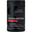 Sports Research® Triple Strength Astaxanthin 12mg w/Organic Coconut Oil - Suplemento Antioxidante para Skin &amp; Eye Health Support* - Soy Free · No GMO · Gluten Free - 60 Softgels
