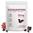 Astaxanthin 12mg, 120 Softgels, 4 Month Supply, Premium Astaxanthin Antioxidant Suplementos con Actividad Antioxidante, soporta Ojo, Inmune, Conjunto, Salud de la piel, Circulación interna