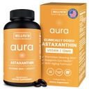 WellPath Astaxanthin 12mg Softgets ← Vegan Astaxanthin Suplementos de Microalgae ← Antioxidantes para la hidratación de la piel, elasticidad y la salud de los ojos.
