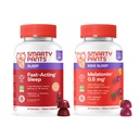 SmartyPants Sleep Gummies Family Bundle: Adult &amp; Kids Sleep Support with Melatonin – Drug-Free, Non-Habit Forming, Fruit Flavored, 60 Count (Pack of 2)
