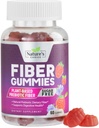 Gummies de fibra para adultos, azúcar gratis diario 4g Gummy Fiber Suplemento, Prebiotic Gummy Digestive Health Support - Plant Based Soluble Chews, Prebiotics Supports Regularity & Digestion - 60 Gummies