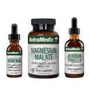 NutraMedix Energy Set - 3-Piece Kit Incluye extractos de Astragalus, Rhodiola, Ginseng " Schisandra, Burbur-Pinella Detox Drops " Magnesium Malate Capsules for General Wellness