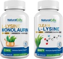 Natural Cure Labs Bundle: L-Lysine + Monolaurin + L-Lysine limpia