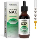 Liposomal Liquid NAC Drops, NAC Suplemento N-Acetyl Cysteine, NAC 600 mg con Milk Thistle " Quercetin for Adults " Kids, Liver " Lung, Immune " Antioxidant Support, Skin " Cellular Health, 2 Fl Oz