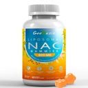 Liposomal NAC Gummies 600mg, N-Acetyl Cysteine Suplemento para Adultos Niños, con Turmeric, Ginger, Black Pepper, Immune, Liver &amp; Lung Support, Antioxidant, Sugar-Free Pineapple Flavor, 60 Condes