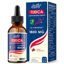 TUDCA Liver Support Drops 1800mg - Powerful Liver Supplement with Bile Salts, NAC, Schisandra y Dandelion, Liver Detox &amp; Repair - Fast-Absorbing, Sugar-Free, Alcohol-Free – 2 Fl.Oz