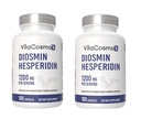 Diosmin Hesperidin 1200 mg Complejo, 180 capsules, Citrus Bioflavonoids Rich Fruit Extract, 100% Vegetariano, No GMO &amp; Gluten Free Diosmin Supplement with Max Strength - 2 Packs