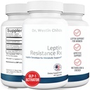 Dr. Westin Childs Ø Leptin Resistance Rx – Natural Leptin Sensitizer Support Supplement for Women for Thyroid, Metabolic Health, Vitality, Energy, Focus with Glycosaminoglycans, Vitamina C - 60 ct