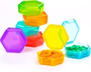 Pequeño organizador de píldoras, 7 paquetes caja de carga de viaje Portable 7 días BPA organizador gratuito de mini pill para bolsillo Funda de bolsillo