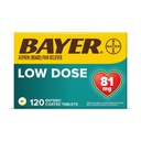 Bayer Aspirin Regimen , 81mg Enteric Coated Tablets, Doin Reliever/Fever Reducer, 120 Conde