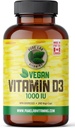 Vitamina Vegan Vitamina D3 1000IU, 240 Vegi-Caps Made in Canada