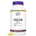 21th Century Fish Oil 1000 Mg Enteric Coated Softgels, 180Count
