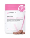 Happy v Dr. Formulated D-Mannose with Cranberry Pills for Women Cranberry for Urinary Tract infection &amp; D Mannose Powder for UTI Infection Prevention, Bladder & Urinary Tract Health & Harmony
