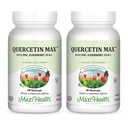 Maxi Health Quercetin 500mg capsules – Suplementos de zinc para mujeres y hombres – No GMO, Kosher y suplementos de quercetina sin gluten con vitamina C y zinc de arandela (90 cápsulas de Veg, paquete de 2)