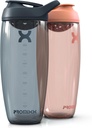 Promixx Pursuit Protein Shaker Bottle (32 oz) – Silent No-Ball Mixer, Leak-Proof Lid, BPA/BPS & Phthalate-Free ECOZEN – Easy-Clean Shaker Cup for Protein Shakes, Pre " Post-Workout Smoothies