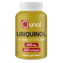 Qunol 100mg Ubiquinol, potente antioxidante para el corazón & Vascular salud, esencial para la producción de energía, suplemento natural Forma activa de Coq10, 120 Conde